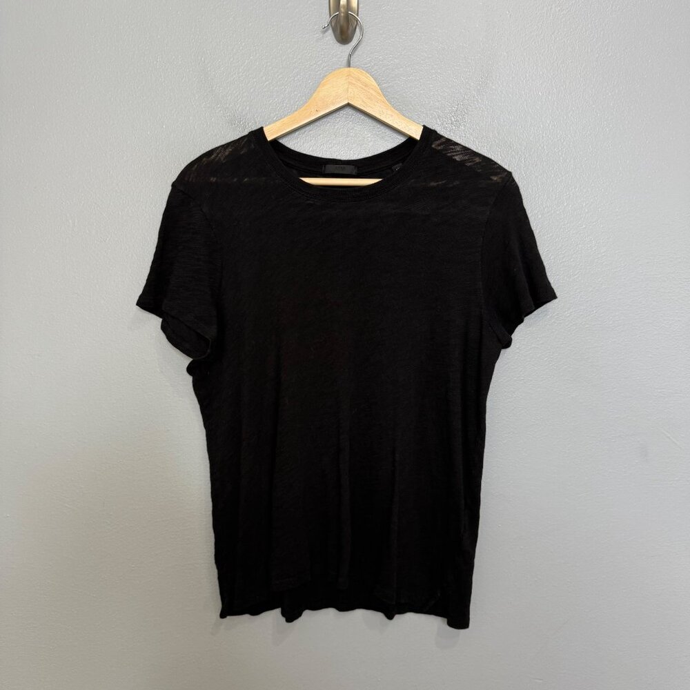 ATM ANTHONY THOMAS MELILLO slub jersey schoolboy crew neck tee in black size L - Picture 2 of 9